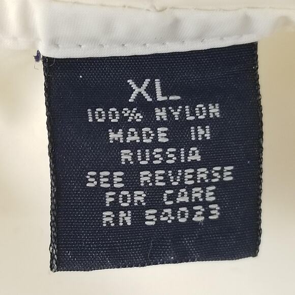 Gap Jacket Mens XL White Summit Anorak Hooded Pullover Nylon Windbreaker Vent - Picture 14 of 14